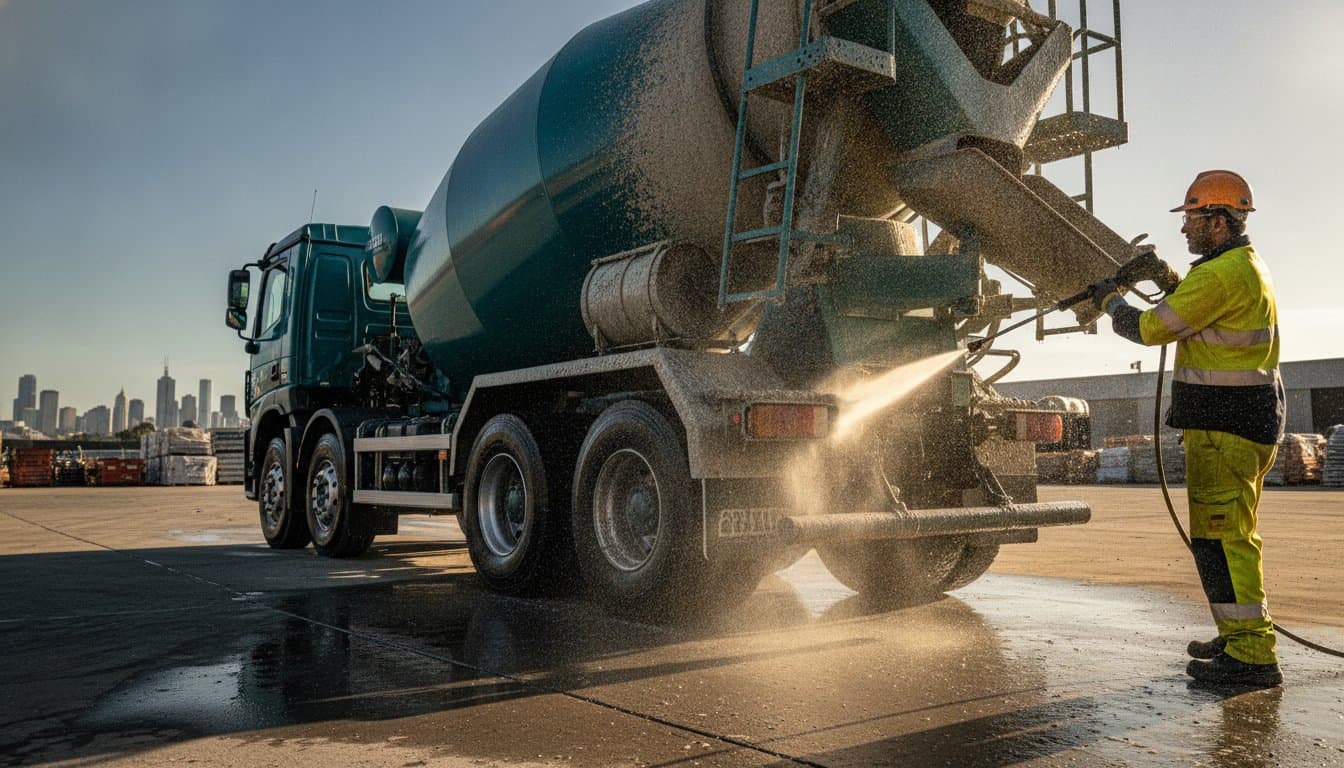 How to Remove Concrete Slurry from Trucks: The Professional 2026 Guide